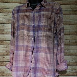 Button down top with leggings